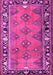 Machine Washable Persian Pink Traditional Rug, wshtr1251pnk