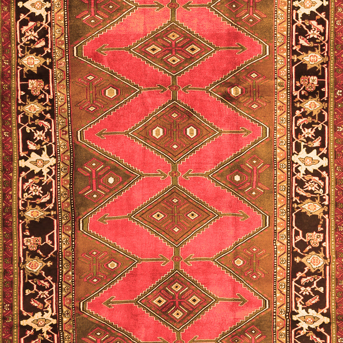 Persian Orange Traditional Rug, tr1251org