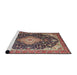 Sideview of Machine Washable Traditional Camel Brown Rug, wshtr1252