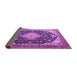 Sideview of Medallion Purple Traditional Rug, tr1252pur