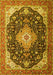 Medallion Yellow Traditional Rug, tr1252yw