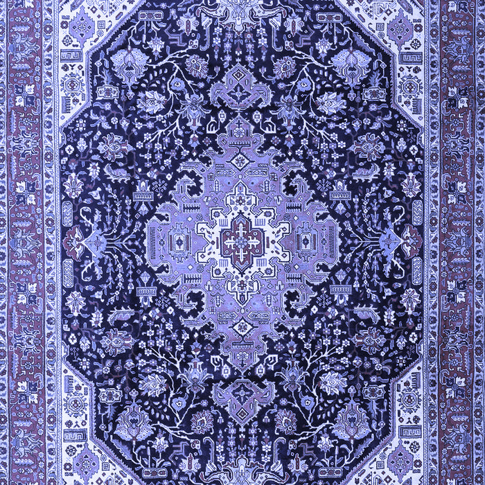 Medallion Blue Traditional Rug, tr1252blu