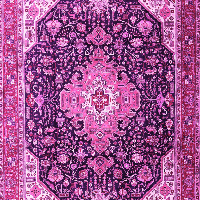 Medallion Pink Traditional Rug, tr1252pnk