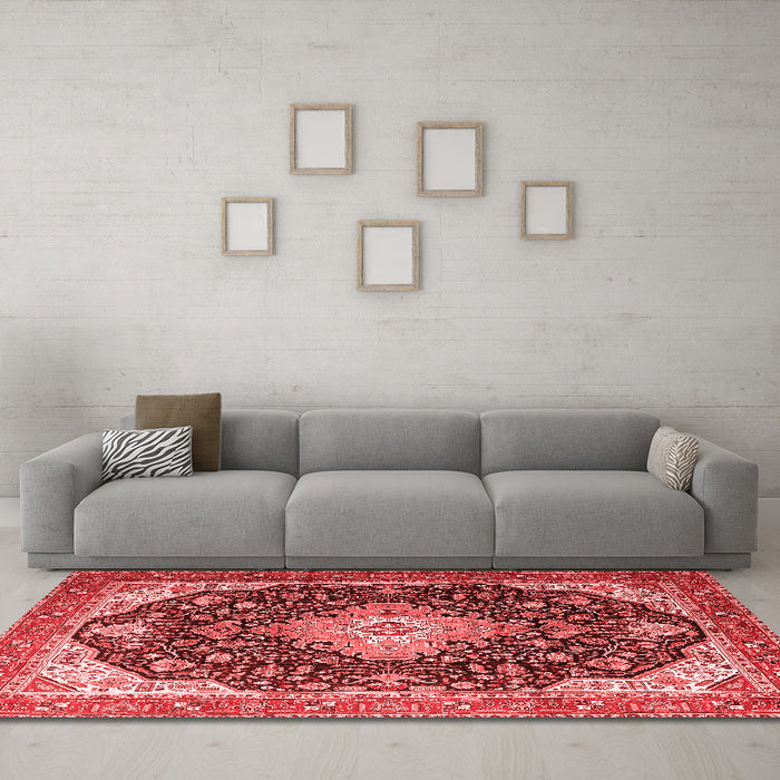 Traditional Red Washable Rugs