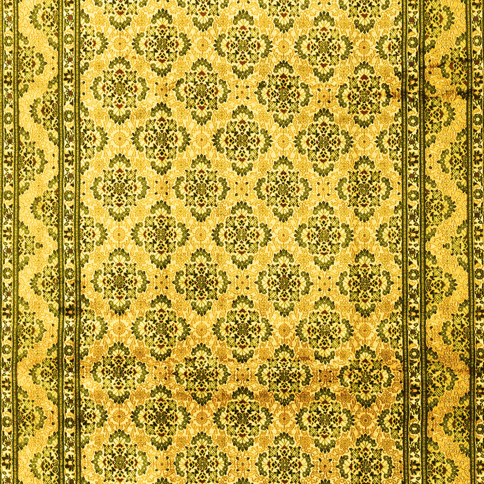 Machine Washable Persian Yellow Traditional Rug, wshtr1253yw