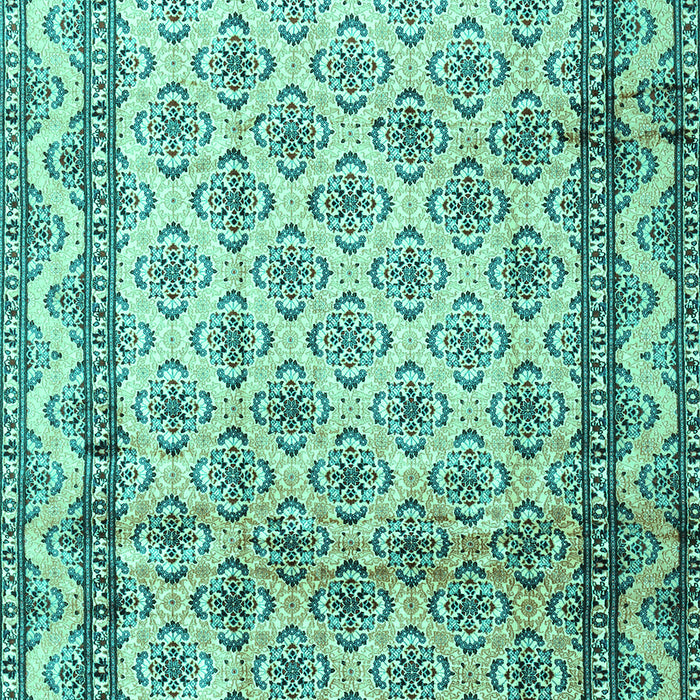 Machine Washable Persian Turquoise Traditional Area Rugs, wshtr1253turq