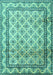 Persian Turquoise Traditional Rug, tr1253turq