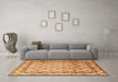 Machine Washable Persian Orange Traditional Area Rugs in a Living Room, wshtr1253org