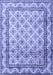 Machine Washable Persian Blue Traditional Rug, wshtr1253blu