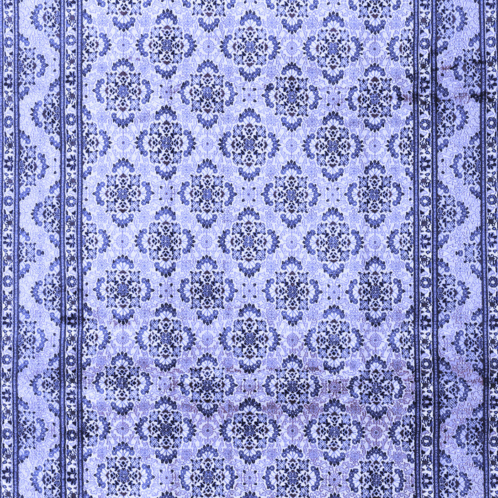 Machine Washable Persian Blue Traditional Rug, wshtr1253blu