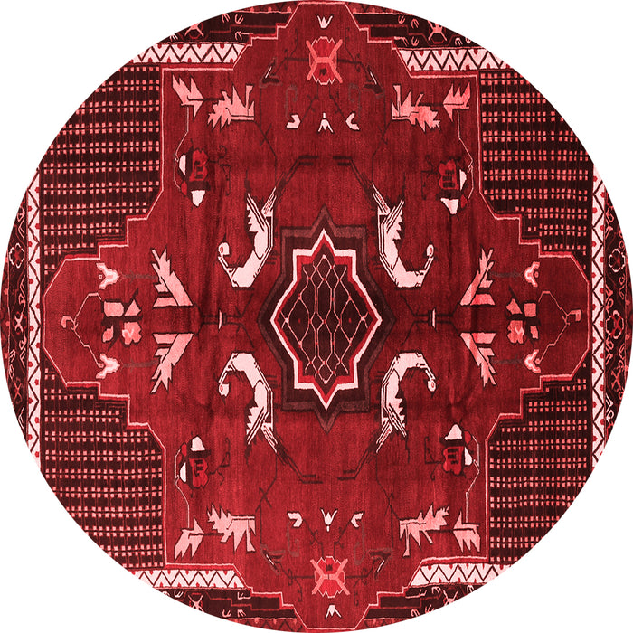 Machine Washable Persian Red Traditional Rug, wshtr1254red
