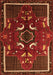 Serging Thickness of Machine Washable Persian Orange Traditional Area Rugs, wshtr1254org