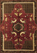 Machine Washable Persian Brown Traditional Rug, wshtr1254brn