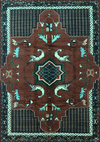 Persian Light Blue Traditional Rug, tr1254lblu