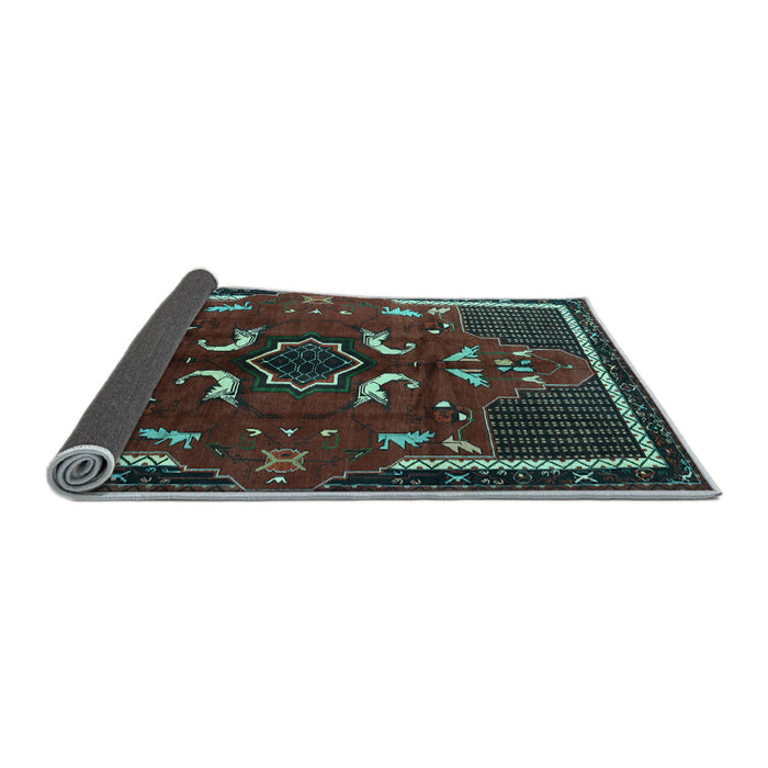 Sideview of Persian Light Blue Traditional Rug, tr1254lblu
