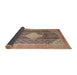 Sideview of Traditional Chestnut Brown Medallion Rug, tr1255