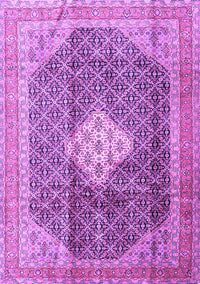 Medallion Purple Traditional Rug, tr1255pur