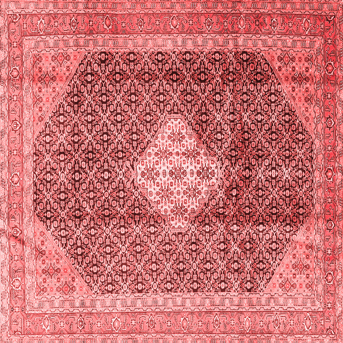 Machine Washable Medallion Red Traditional Rug, wshtr1255red