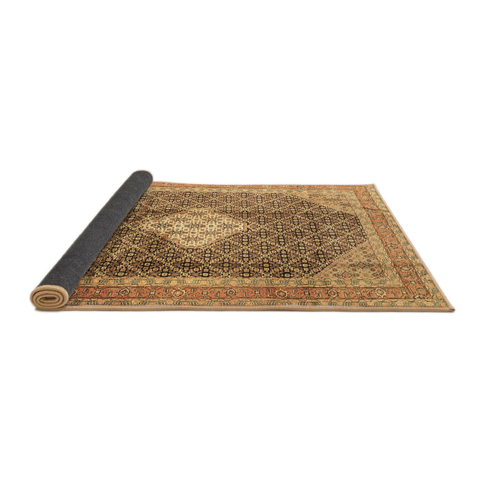 Sideview of Medallion Brown Traditional Rug, tr1255brn