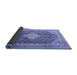 Sideview of Medallion Blue Traditional Rug, tr1255blu