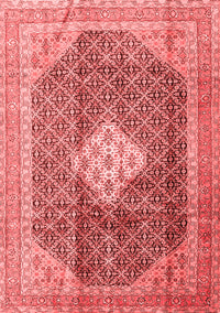 Medallion Red Traditional Rug, tr1255red