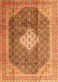 Medallion Orange Traditional Rug, tr1255org