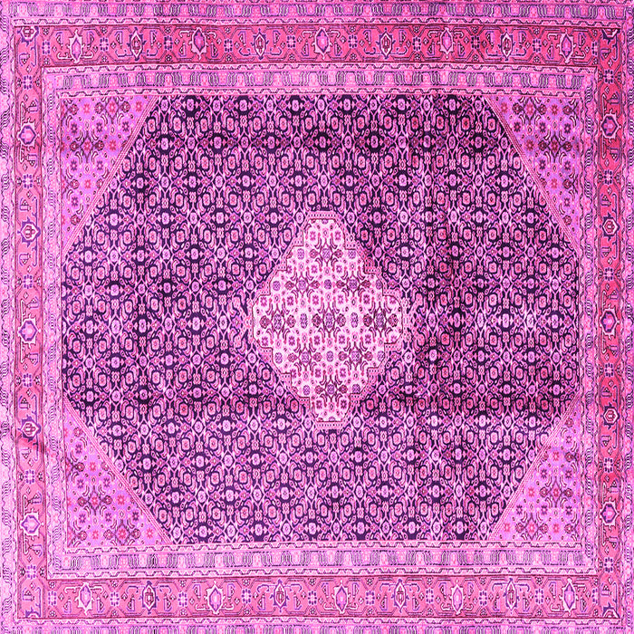 Square Medallion Pink Traditional Rug, tr1255pnk