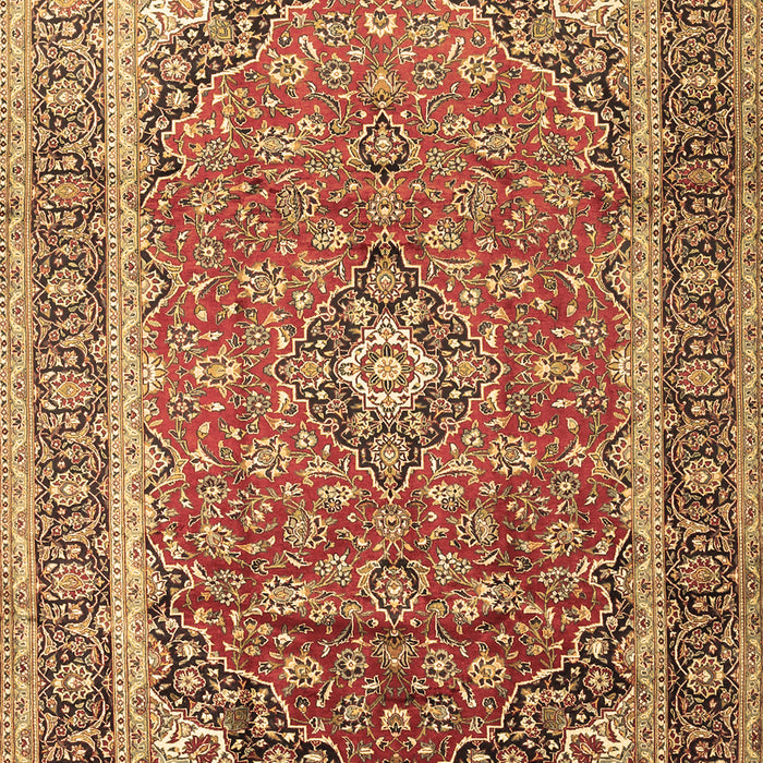 Medallion Brown Traditional Rug, tr1256brn