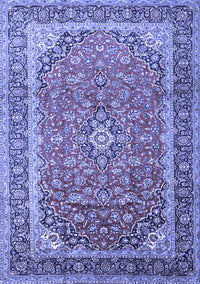 Medallion Blue Traditional Rug, tr1256blu