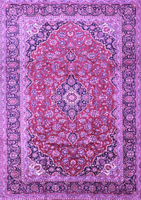 Medallion Purple Traditional Rug, tr1256pur