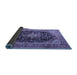 Sideview of Medallion Blue Traditional Rug, tr1257blu