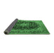 Sideview of Medallion Emerald Green Traditional Rug, tr1257emgrn