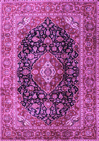 Medallion Purple Traditional Rug, tr1257pur