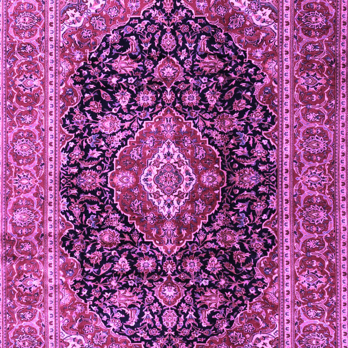 Medallion Purple Traditional Rug, tr1257pur