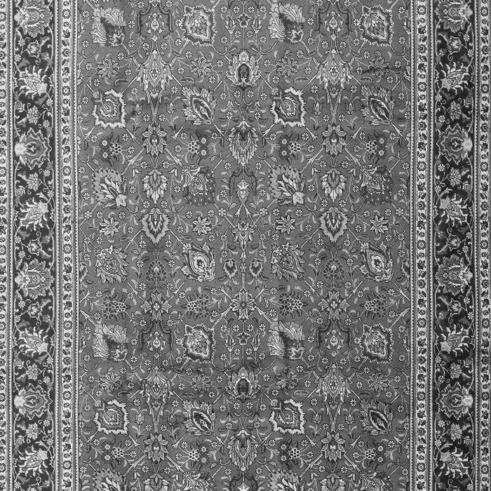 Serging Thickness of Machine Washable Persian Gray Traditional Rug, wshtr1258gry