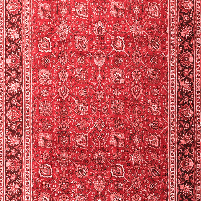 Machine Washable Persian Red Traditional Rug, wshtr1258red