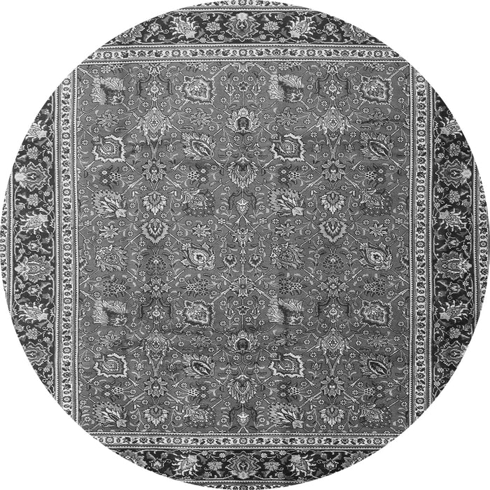 Square Persian Gray Traditional Rug, tr1258gry