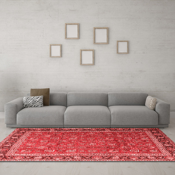Traditional Red Washable Rugs