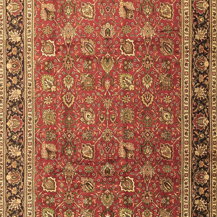 Machine Washable Persian Brown Traditional Rug, wshtr1258brn