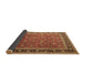 Sideview of Persian Brown Traditional Rug, tr1258brn