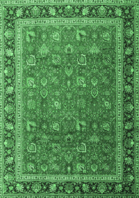 Persian Emerald Green Traditional Rug, tr1258emgrn