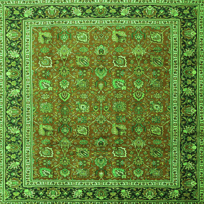 Serging Thickness of Persian Green Traditional Rug, tr1258grn