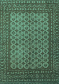 Persian Turquoise Traditional Rug, tr1259turq