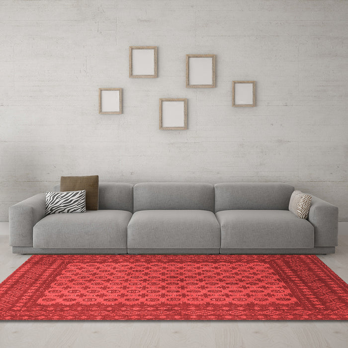 Traditional Red Washable Rugs
