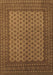 Machine Washable Persian Brown Traditional Rug, wshtr1259brn