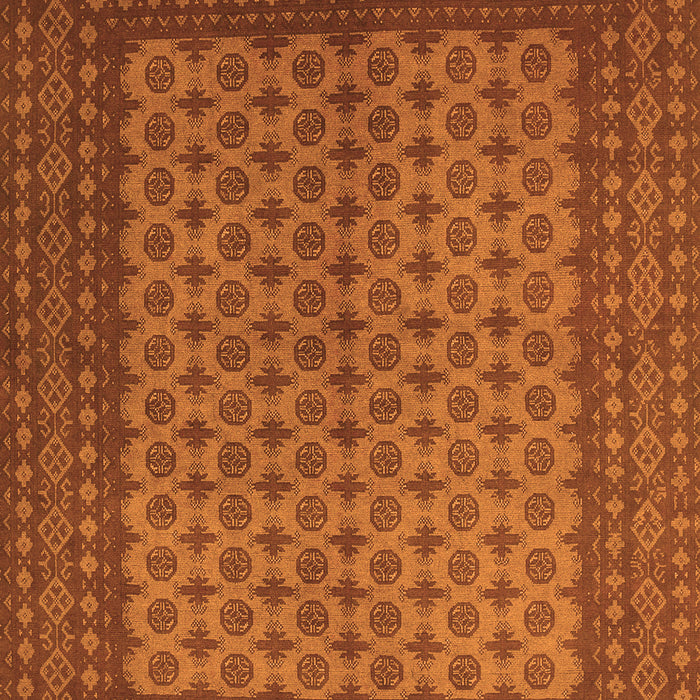 Serging Thickness of Machine Washable Persian Orange Traditional Area Rugs, wshtr1259org