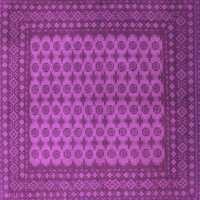 Square Machine Washable Persian Purple Traditional Area Rugs, wshtr1259pur