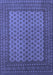 Machine Washable Persian Blue Traditional Rug, wshtr1259blu