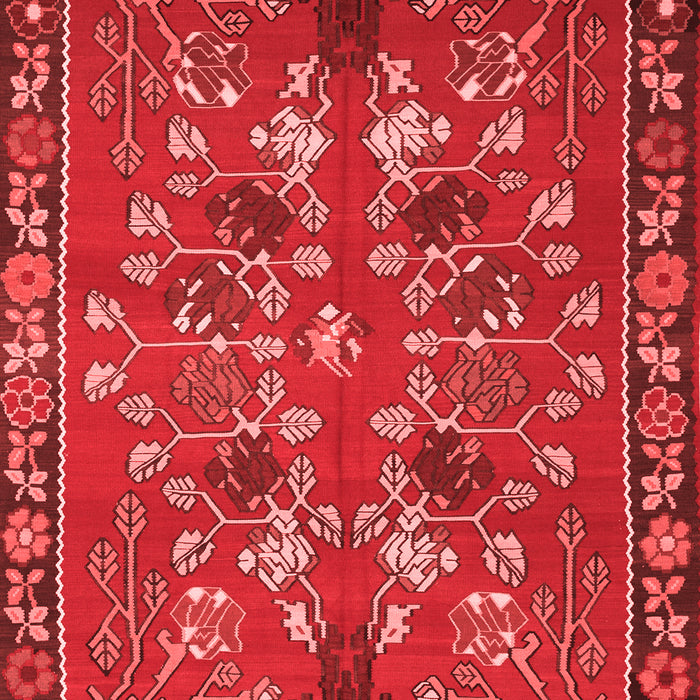Animal Red Traditional Area Rugs