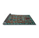 Sideview of Animal Light Blue Traditional Rug, tr125lblu